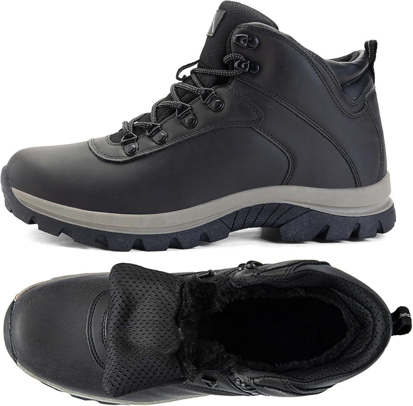 CC-Los Men's Lightweight Winter Snow Boots – Warm All-Day Comfort