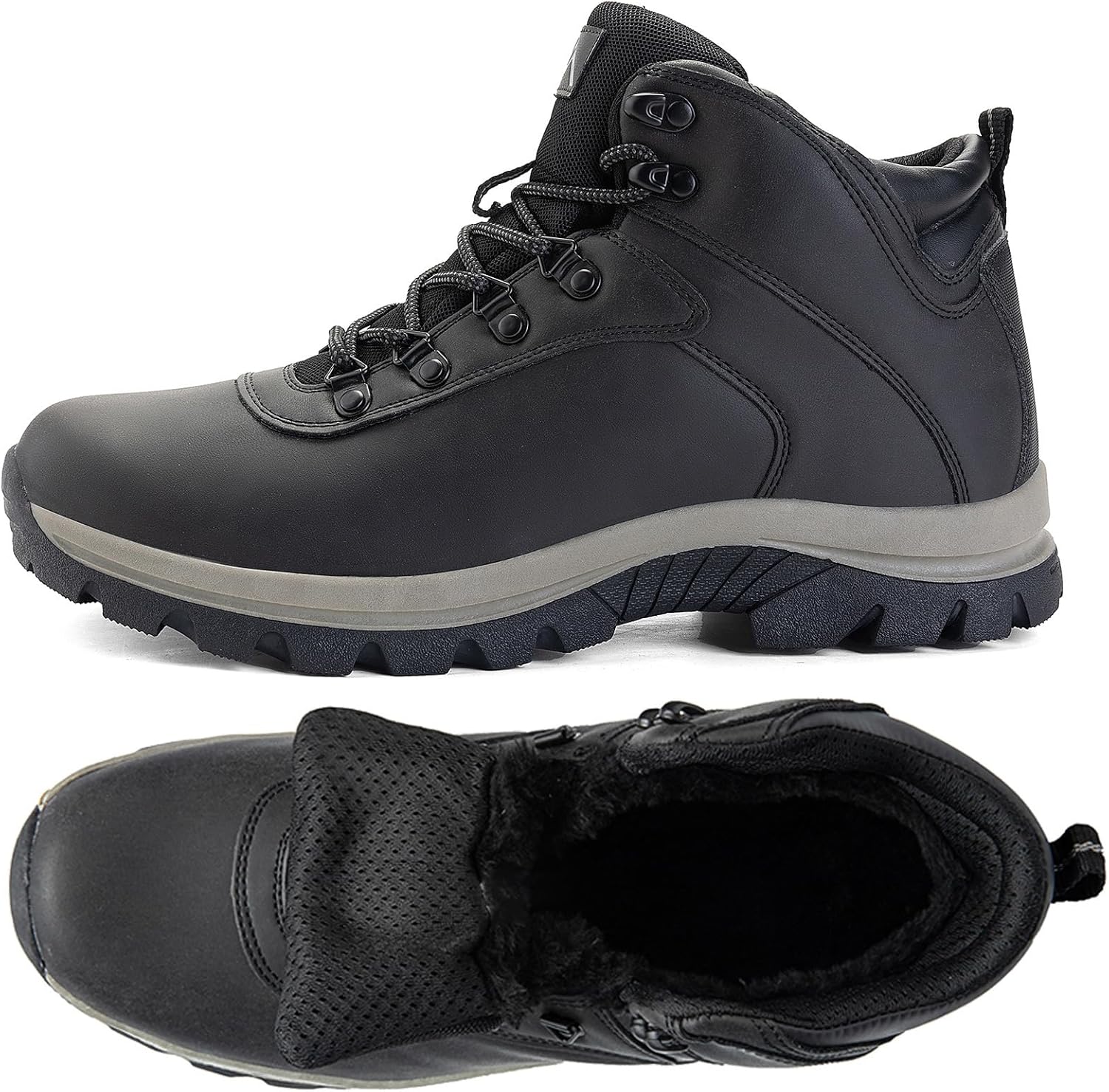 CC-Los Men's Lightweight Winter Snow Boots – Warm All-Day Comfort