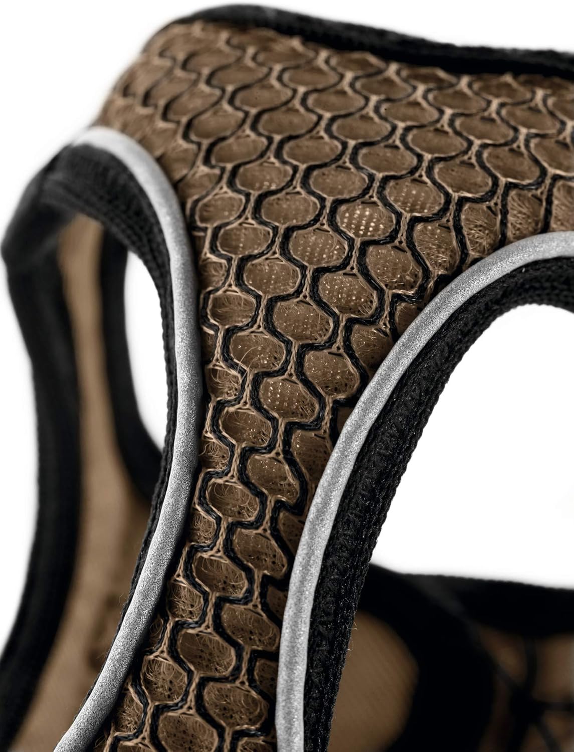 Hunter Hilo Comfort Dog Harness | Lightweight Mesh | Reflective Brown