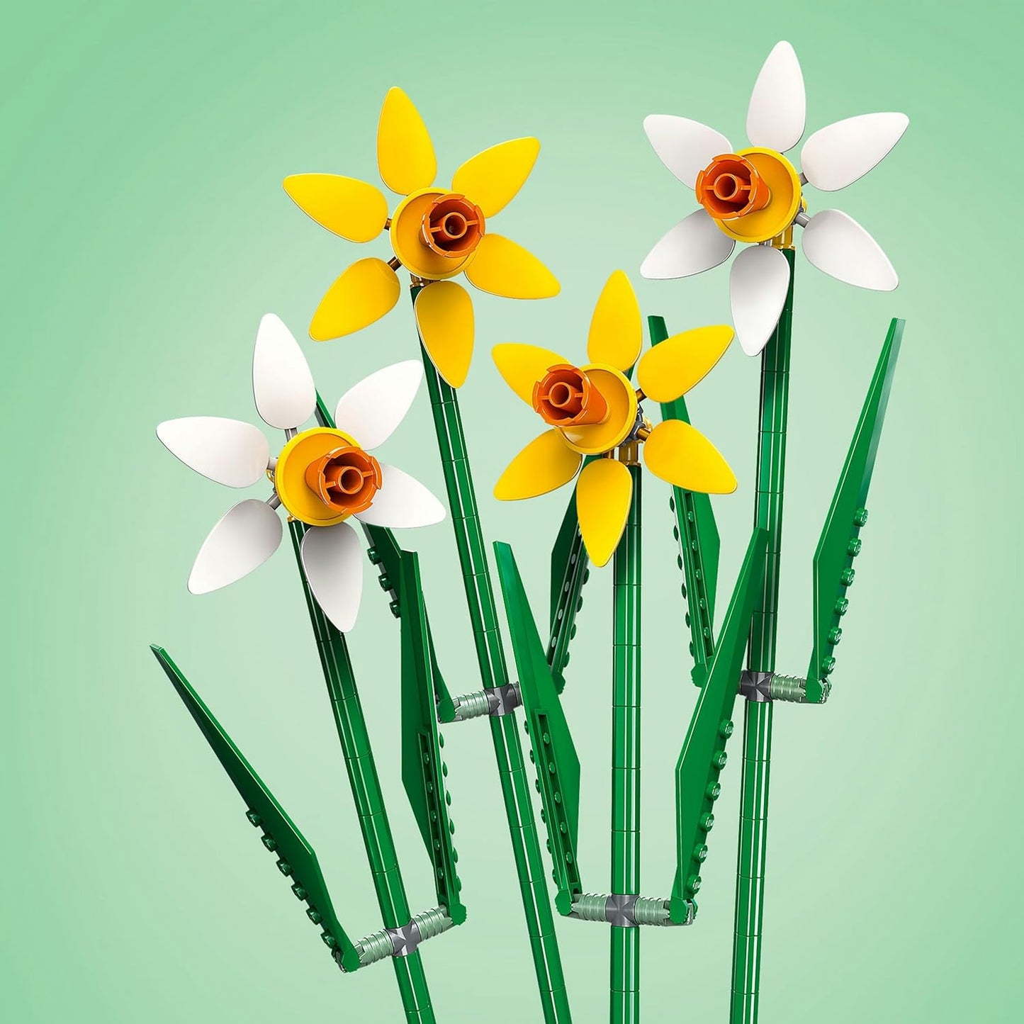 LEGO Daffodil Flower Building Set – Bright Yellow & White Blooms
