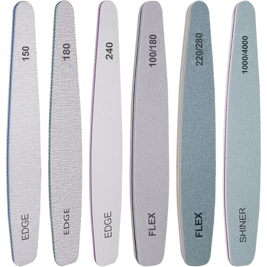 HomeyEra 6-Piece Professional Nail File and Buffer Set