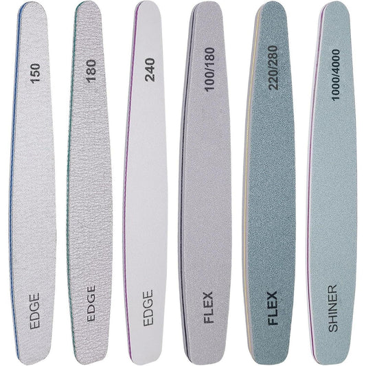 HomeyEra 6-Piece Professional Nail File and Buffer Set - Gomix Brands Outlet