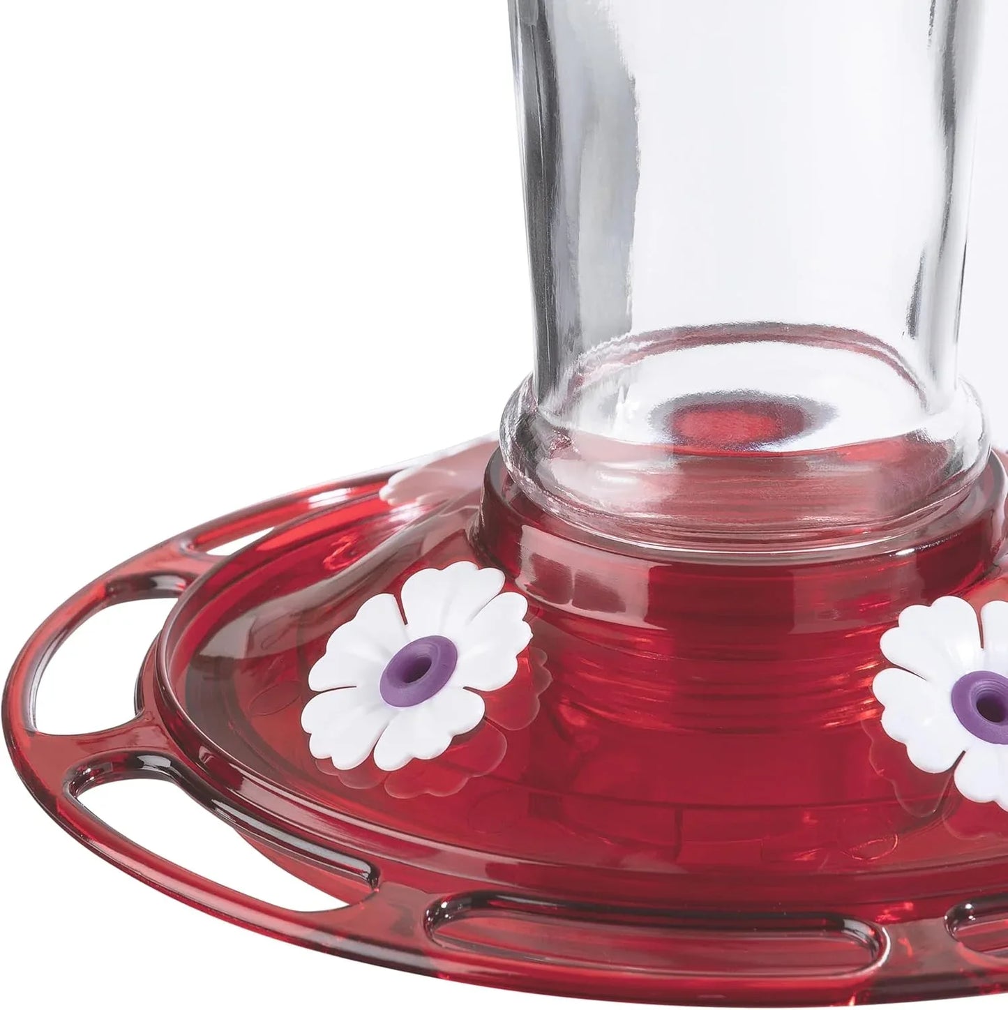 Ruby Red Glass Hummingbird Feeder with Ant Moat – 4 Ports - Gomix Brands Outlet