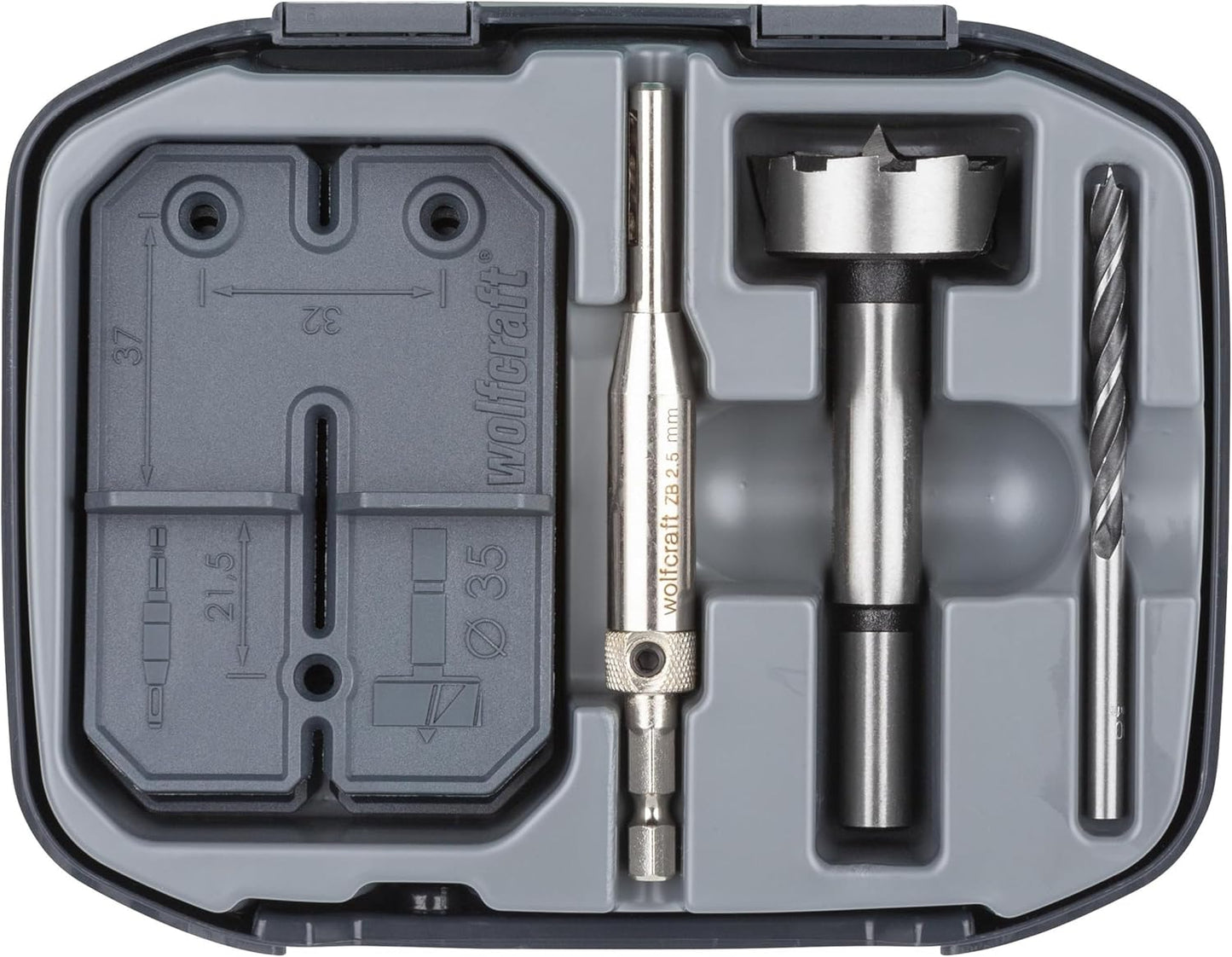 Wolfcraft Hinge Hole Set: Precise 35mm Drilling for Easy Pot Hinge Installation