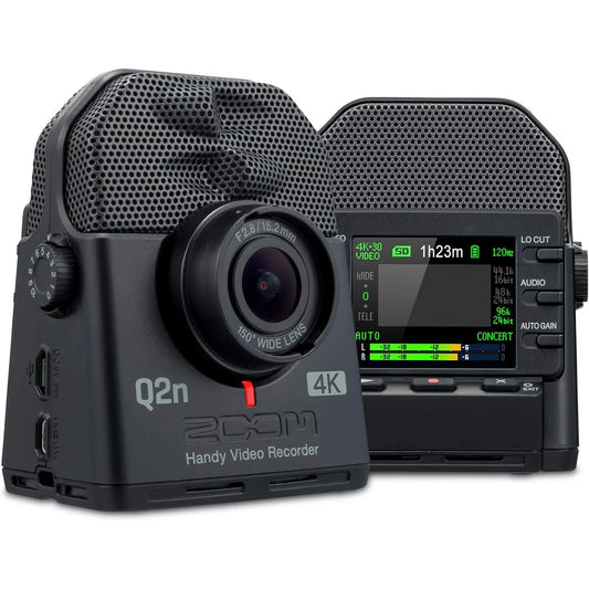 Zoom Q2n‑4K Handy Video Recorder – 4K Ultra HD, Stereo Mic, Wide‑Angle Lens - Gomix Brands Outlet