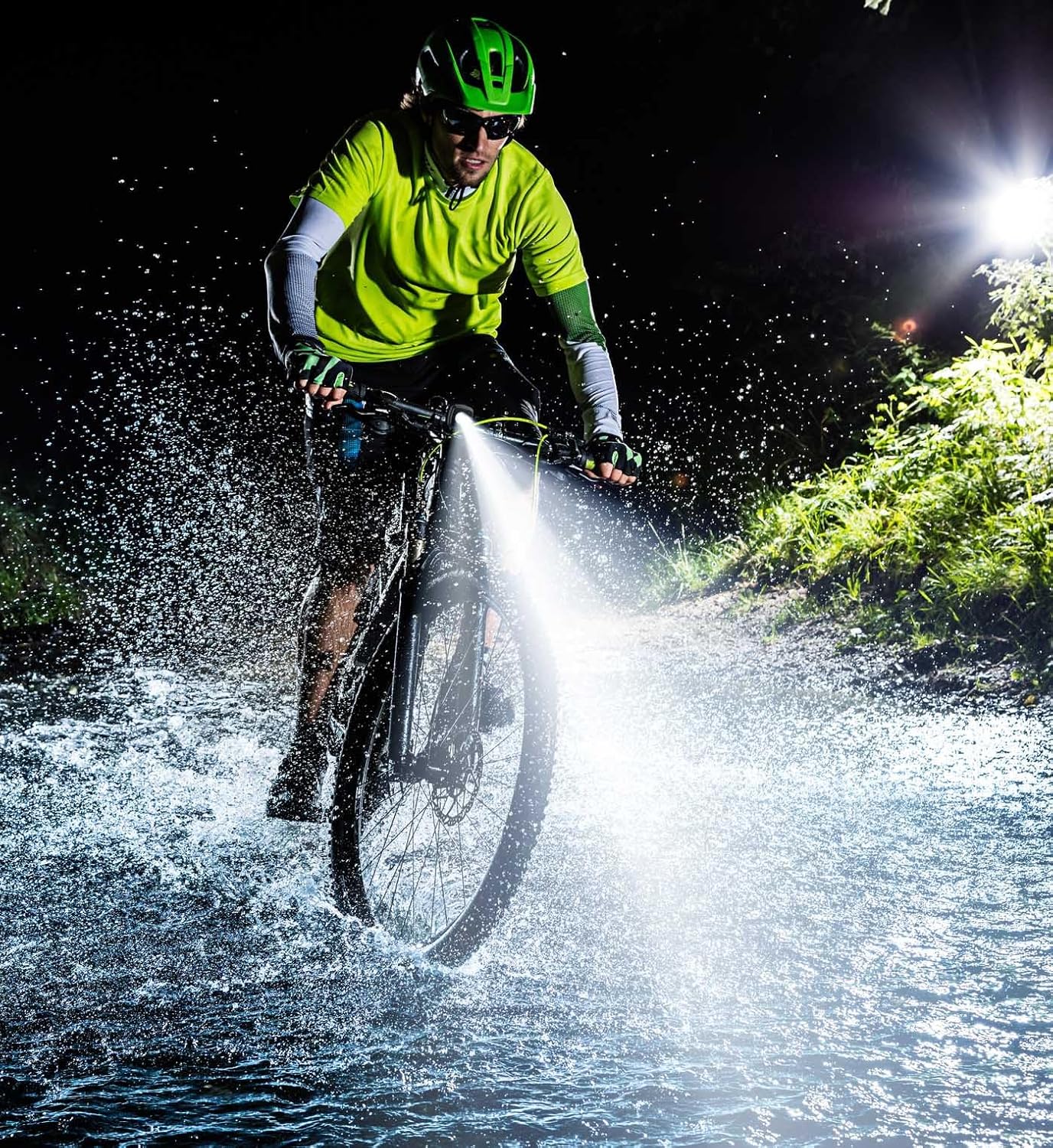OnMeto USB‑C Waterproof Bicycle Light Set Front and Rear