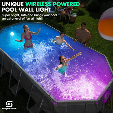 DeeprBetter CT303_1V Floating Pool Light Color Changing Waterproof Magnetic White