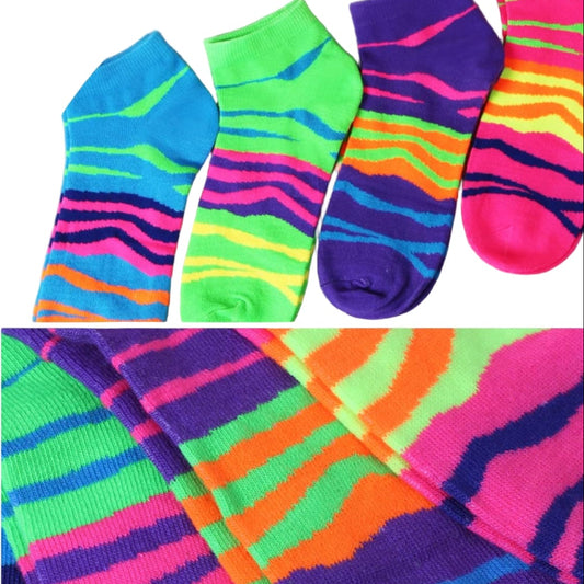 L&K-II 12-Pack Colorful Cotton Sneaker Socks for Women