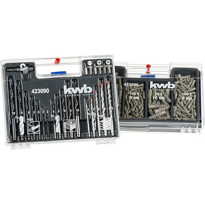kwb KRAFTIXX 300-Piece Drill Bit Set for Wood & Metal - Gomix Brands Outlet