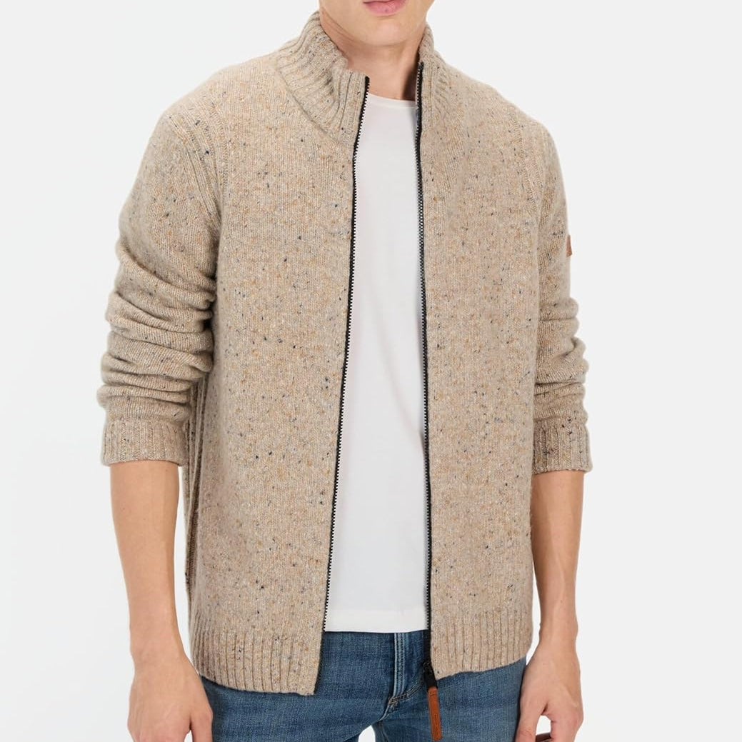Camel Active Sustainable Merino Wool Premium Men's Cardigan