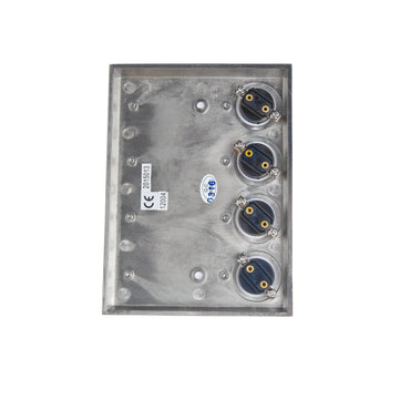 HUBER 4-Way Stainless Steel Rectangular Bell Button with Polycarbonate Nameplate