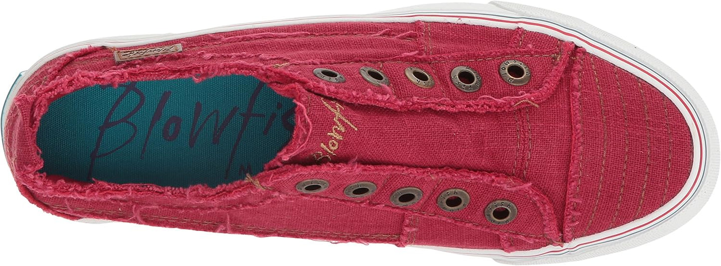 Blowfish Malibu Play Women's Red Casual Sneaker with Comfortable Fit