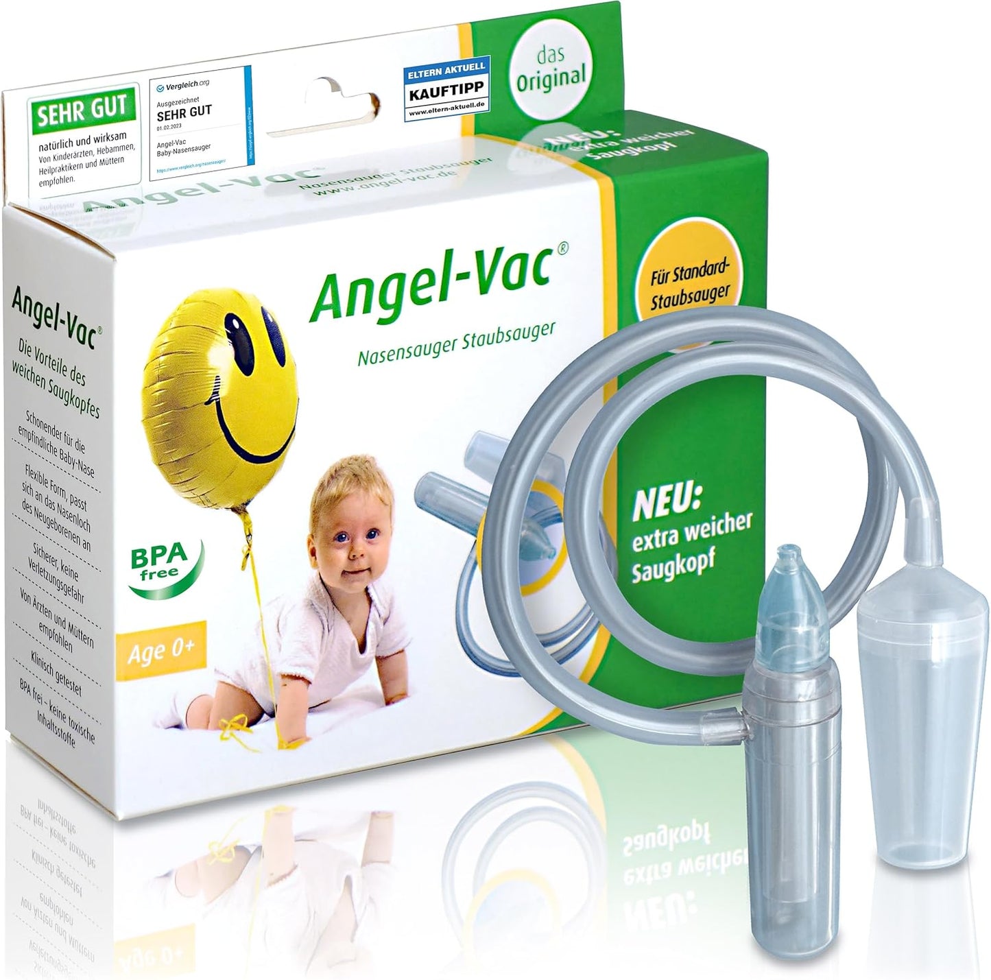 Angel-Vac Baby Nasal Aspirator – Gentle, Effective Relief for Congested Noses