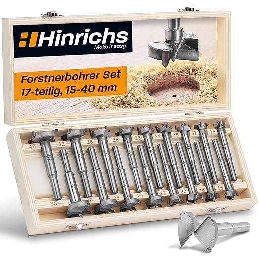 Forstner Drill Bit Set 17Pc