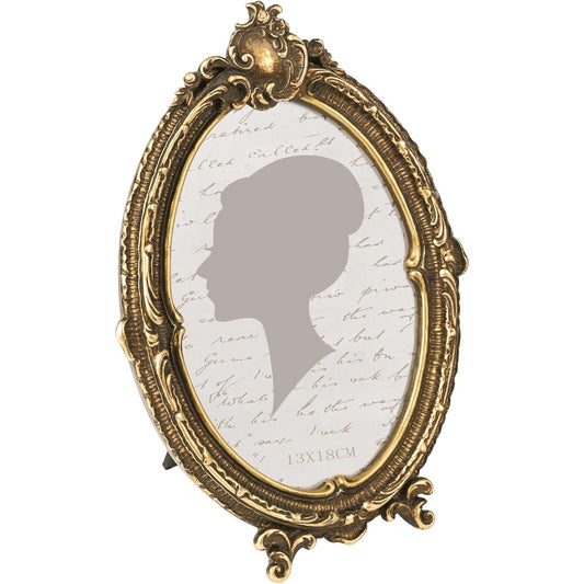 Sunlit Vintage Oval Picture Frame 5x7 Bronze, Brushed Finish