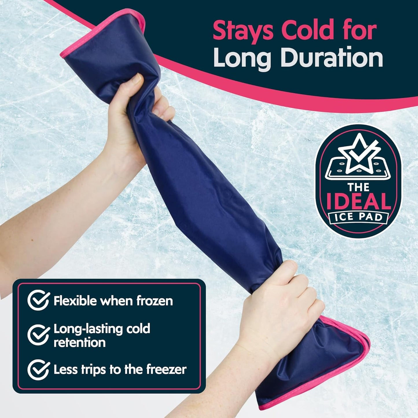 Magic Gel Full Leg Ice Pack – Flexible Cold Therapy Wrap
