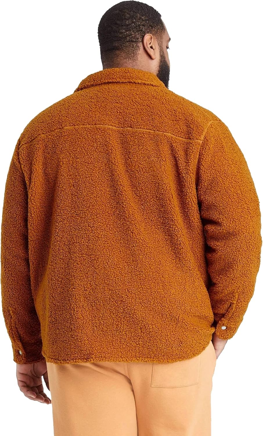 Goodfellow & Co Men's Sherpa Faux Fur Shirt Jacket