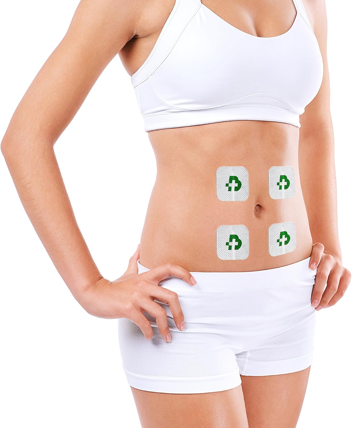 TESMED 16-Pack Self-Adhesive Electrode Pads for TENS EMS 2mm Plug Connection