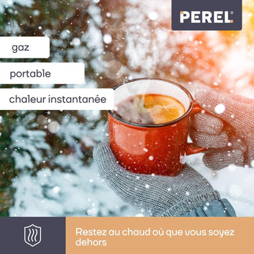 Perel FT5130 Portable 4500W Gas Radiant Heater for Outdoor Use