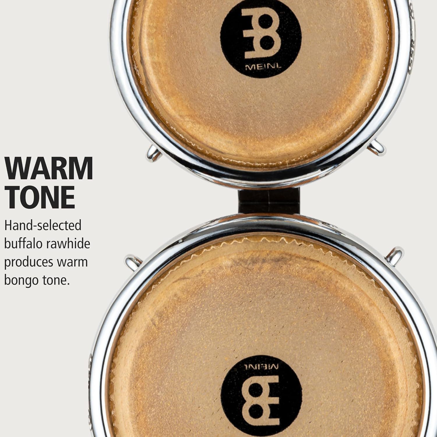 Meinl Mini Wood Bongos with Free Ride, 3.5" & 4.25"