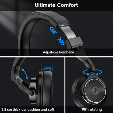 syndesmos Professional Over Ear Wired DJ Studio Headphones