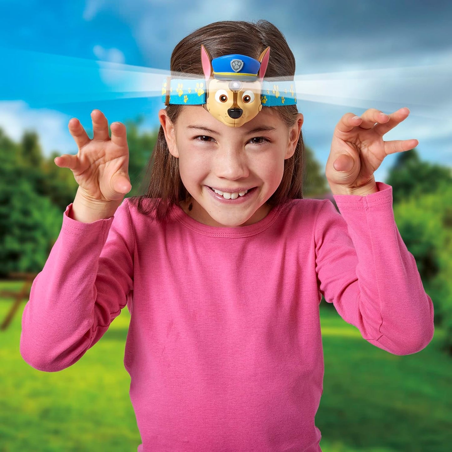 Paw Patrol Chase Kids Headlamp with Light and Siren