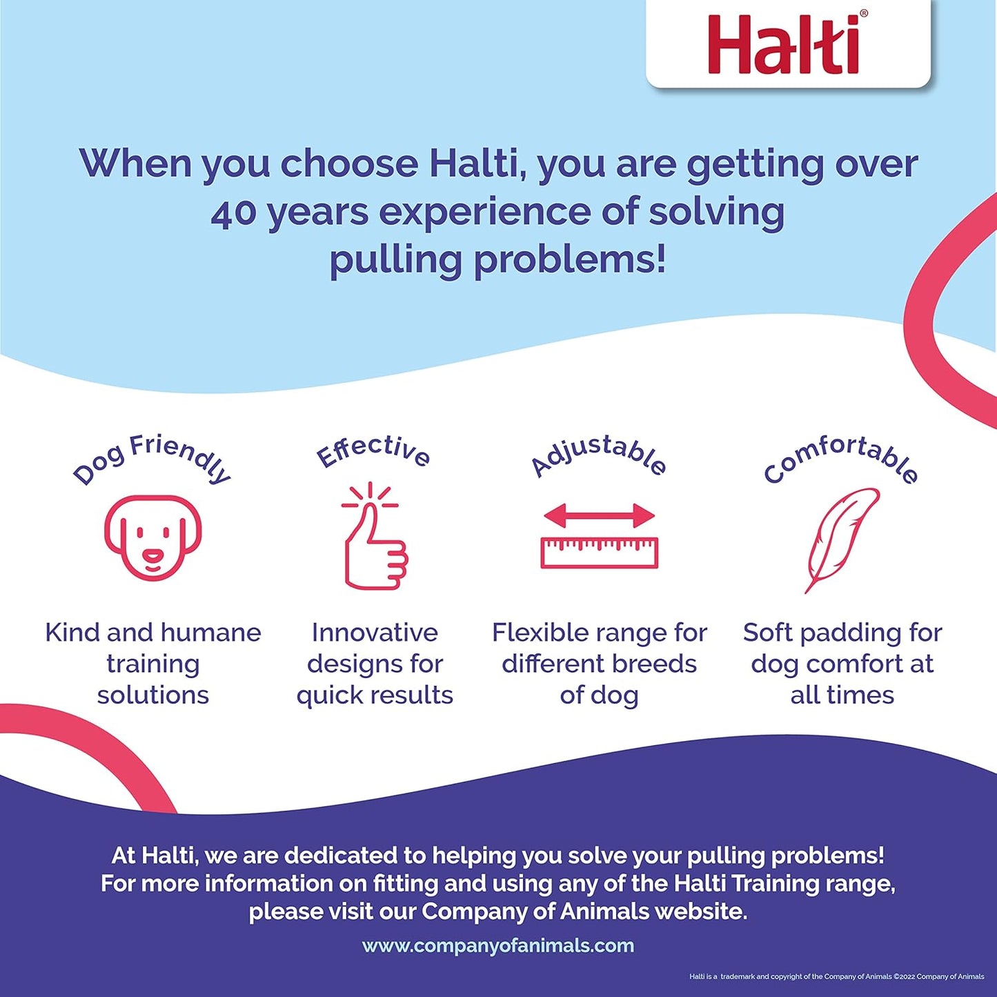 HALTI Multifunctional Dog Training Leash: Lightweight, Neoprene Padded, Puppy Safe