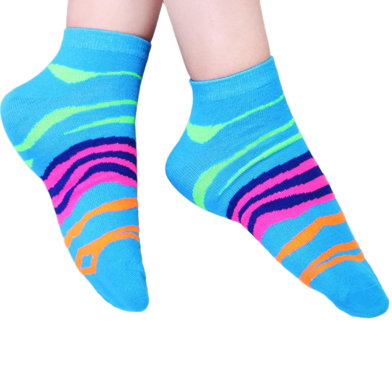L&K-II 12-Pack Colorful Cotton Sneaker Socks for Women