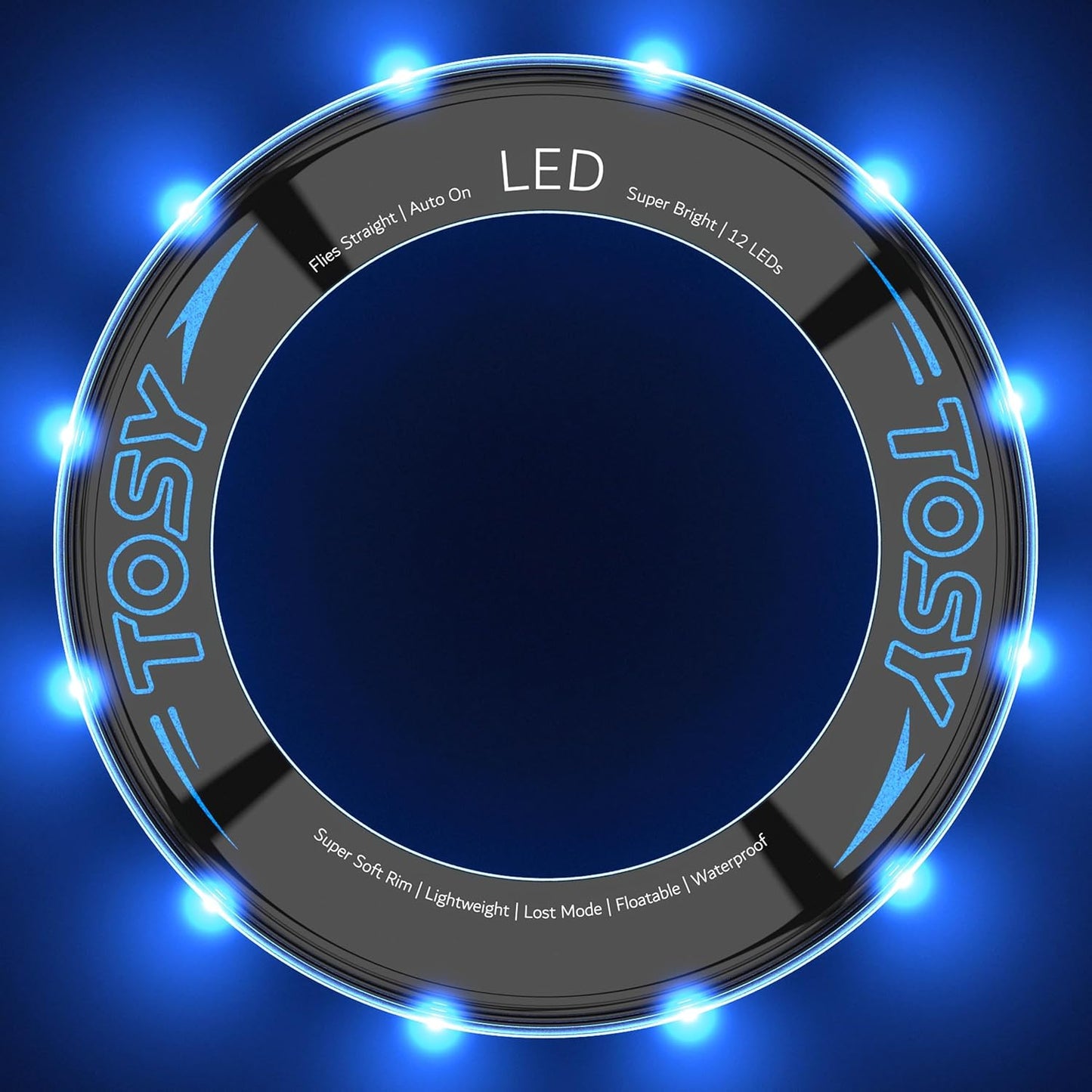 TOSY LED Flying Ring – Bright Light-Up Frisbee Toy for Kids & Adults