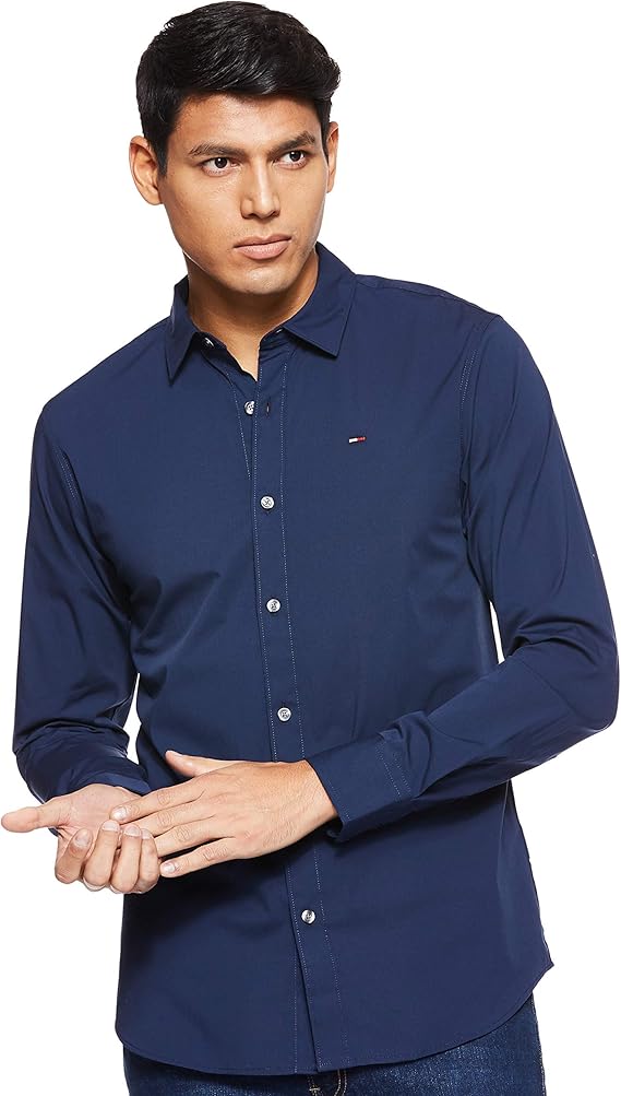 Tommy Jeans Men's Original Stretch Slim Fit Shirt