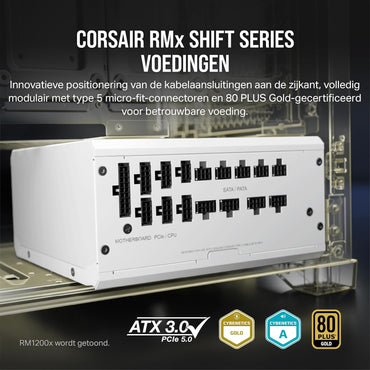 Corsair RM850x SHIFT 850W Fully Modular White Power Supply