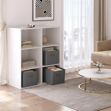 WOLTU Foldable Grey Storage Boxes Set of 3 – Stackable Fabric Organisers - Gomix Brands Outlet