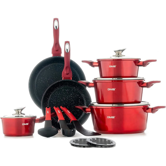 DMS 15-Piece IndSetuction Cookware - Gomix Brands Outlet