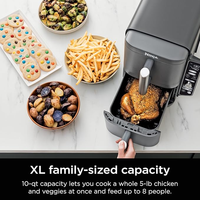 Ninja Double Stack XL Air Fryer: 9.5L Dual Basket, 6-in-1 Cooking Functions