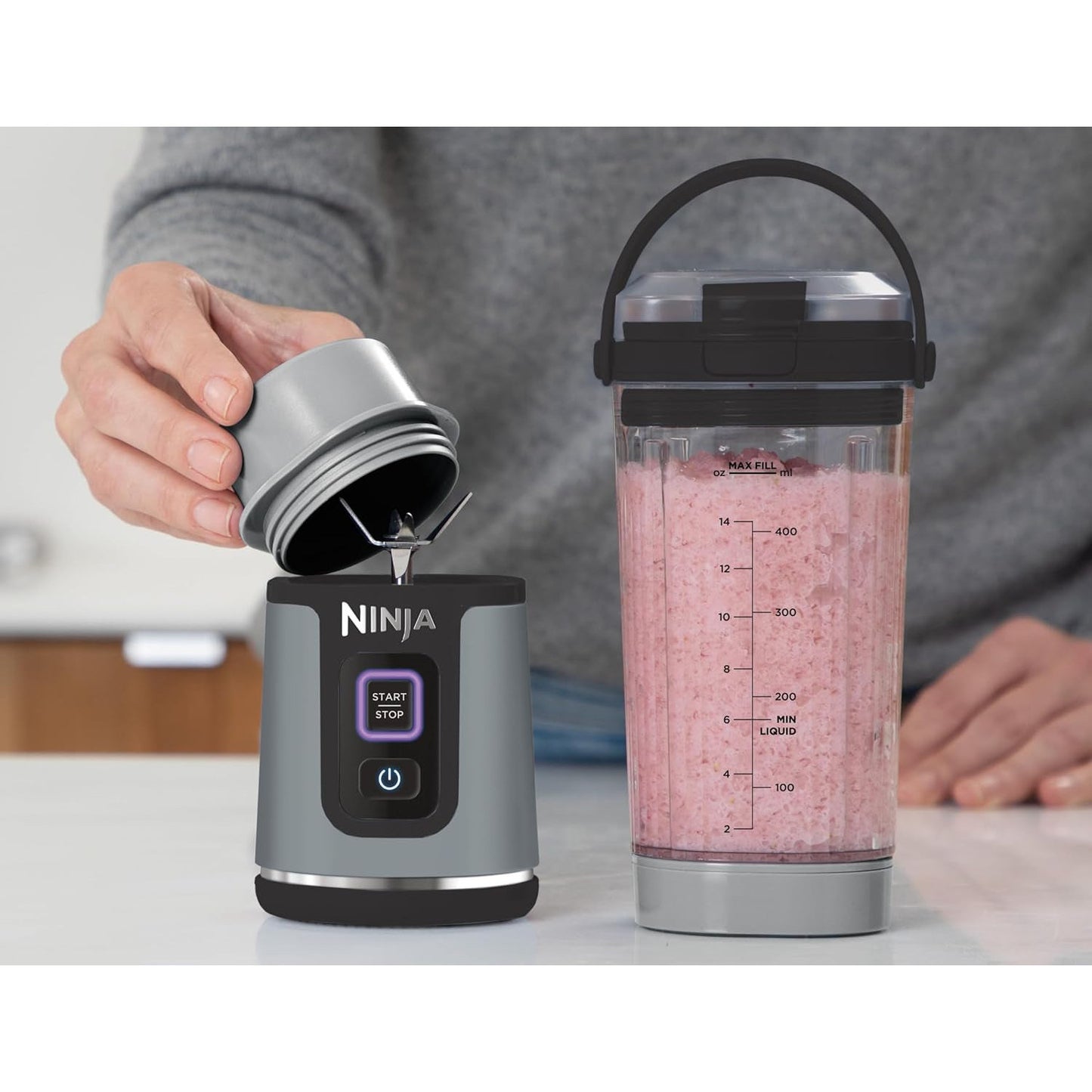 Ninja Blast Portable 530ml Wireless Blender with Leak‑Proof Lid