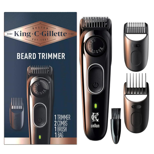 King C. Gillette Cordless Beard Trimmer with 3 Comb Attachments - Gomix Brands Outlet