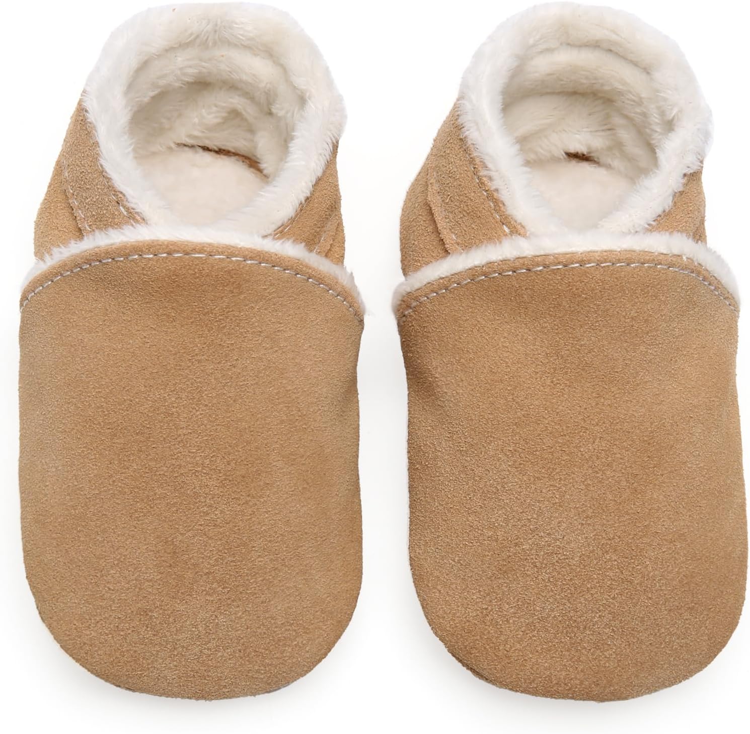 Cozy Leather Baby Slippers for Girls and Boys Warm Winter