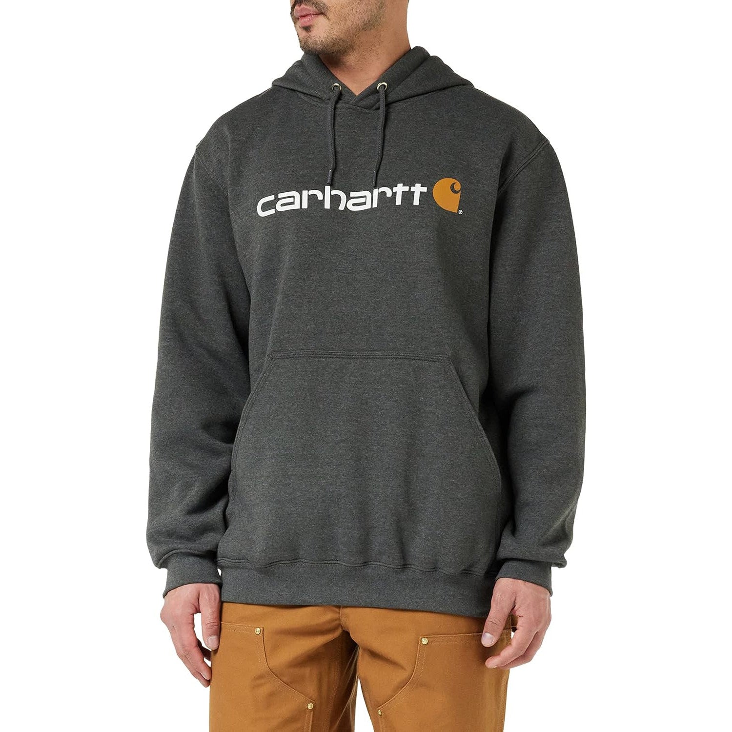 Carhartt Men's Loose Fit Midweight Graphic Hoodie – Warm Cotton‑Poly Blend
