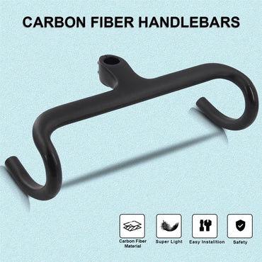 Carbon Integrated Road Bike Handlebar 420x90mm UD Matte - Gomix Brands Outlet