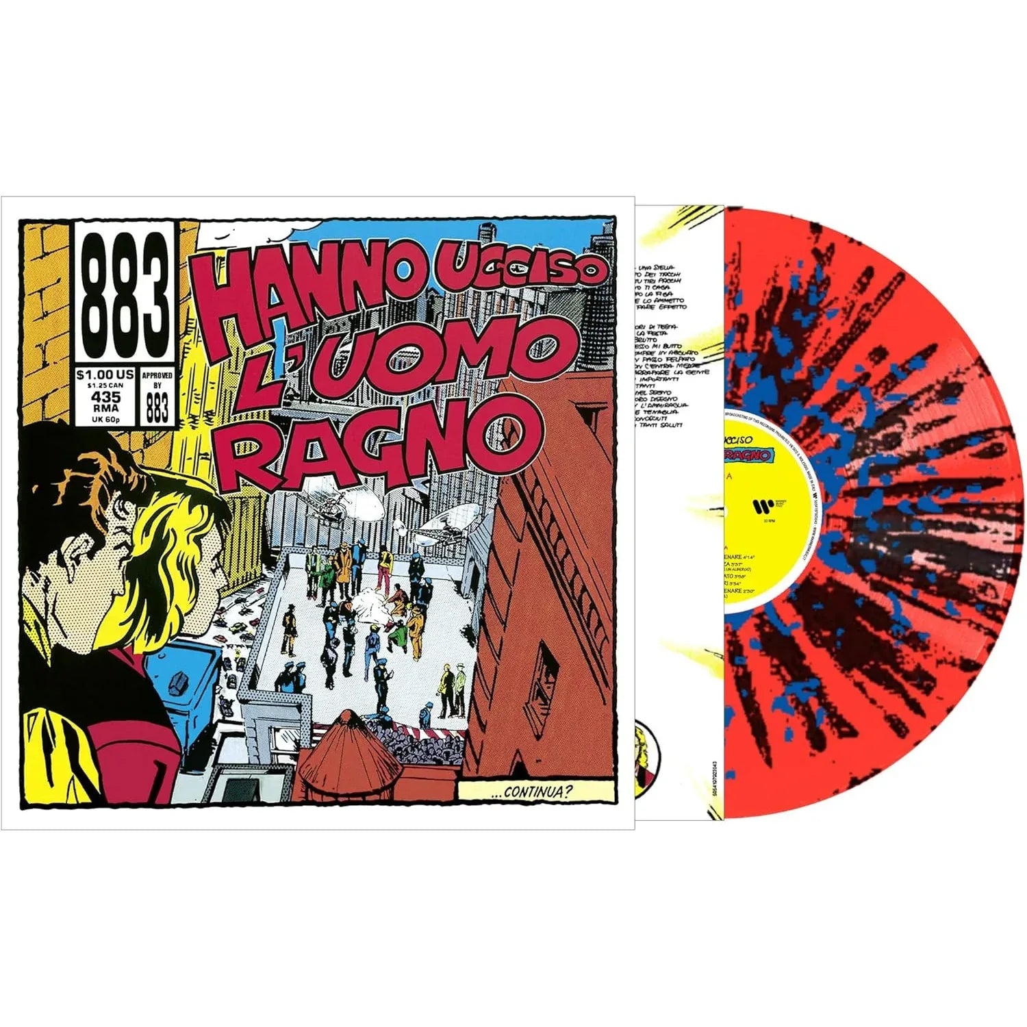Hanno Ucciso L'Uomo Ragno 1992 Vinyl - Italian Pop Rock - Gomix Brands Outlet