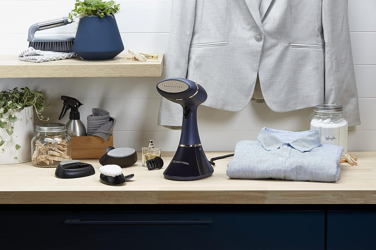 Russell Hobbs Multi‑Steam Genie Pro Aroma 1800W Vertical Steamer