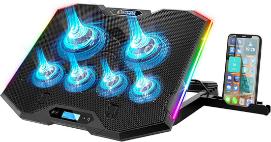 Empire Gaming Guardian S-C100 RGB Laptop Cooler 6 Fans - Gomix Brands Outlet