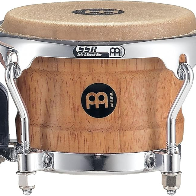 Meinl Mini Wood Bongos with Free Ride, 3.5" & 4.25"