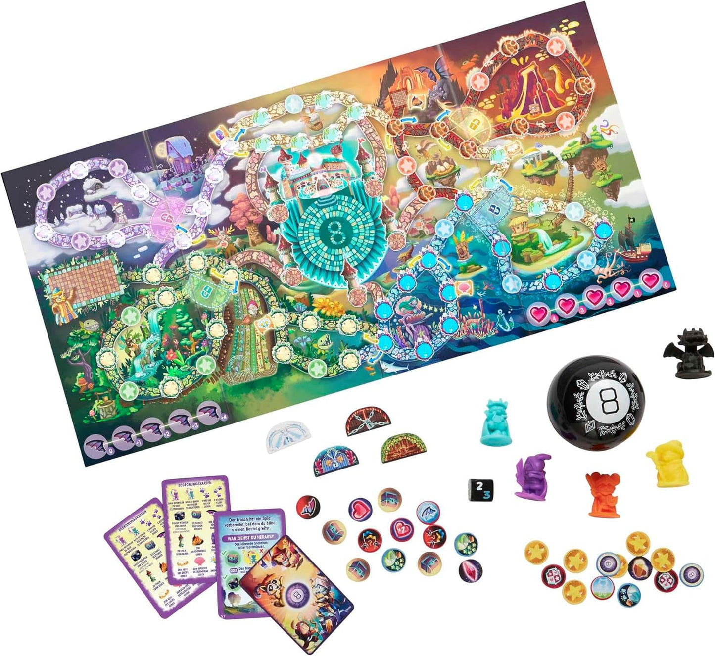 Mattel Magic 8 Ball Magical Encounters Cooperative Board Game