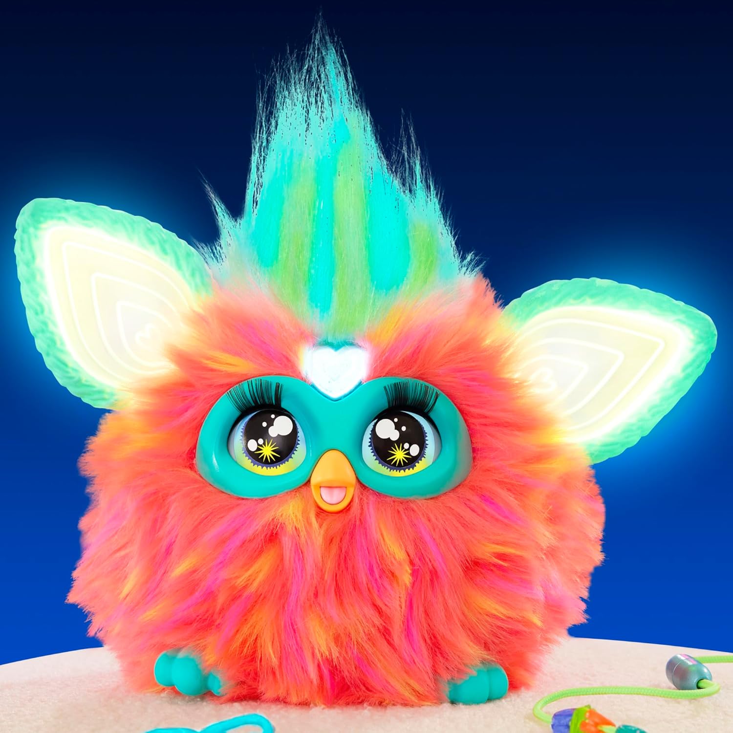 Furby Coral Interactive Plush Toy – Italian Talking, Singing & Light-up