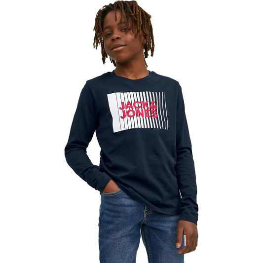 JACK & JONES Boy Long Sleeve T-Shirt with Logo - Gomix Brands Outlet