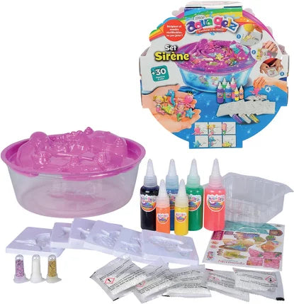 Aqua Gelz Mermaid Creation Kit: DIY 3D Gel Art & Craft Figures for Kids