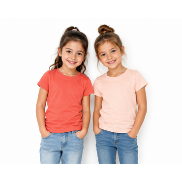 pepperts® Girls T-Shirt 2‑Pack Mixed Colors Set