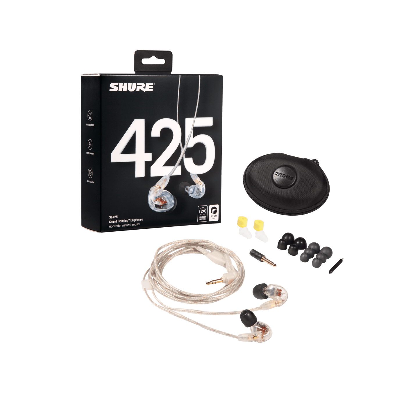 Shure SE425 Pro Sound Isolating Earphones with Dual High-Definition Drivers