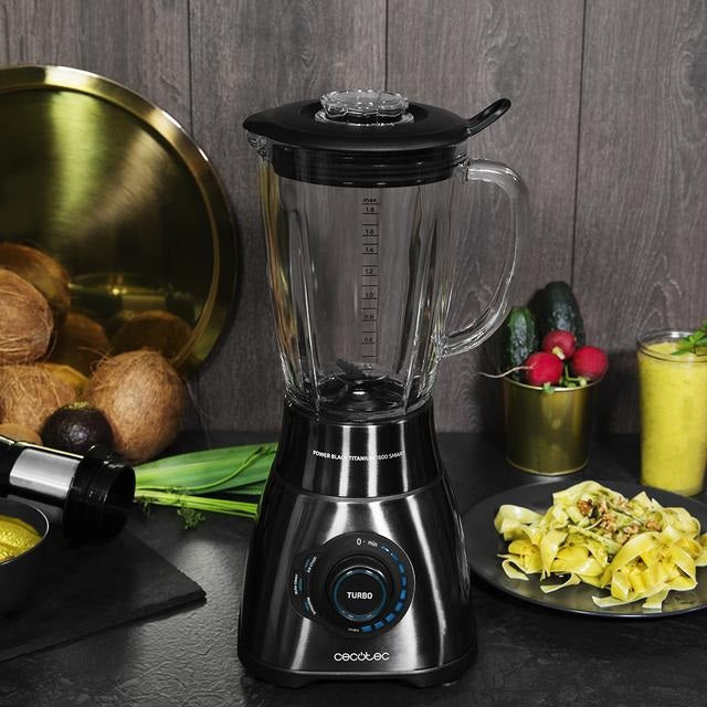 Powerful Cecotec 4101 Power Titanium 2500MAX Pro Kitchen Blender for Smoothies